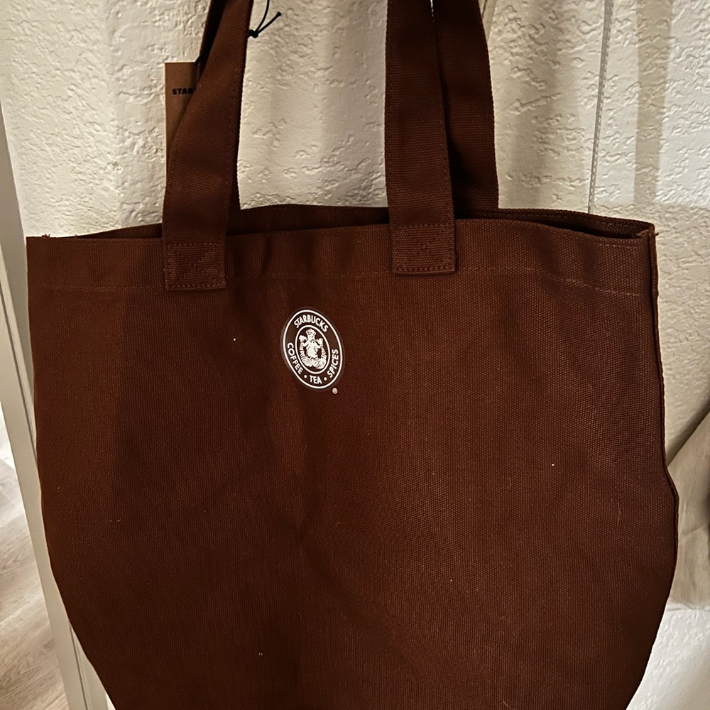 Sold out in stores, Brown Canvas Starbucks Tote Bag